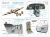 Quinta Studio QD48636 B-24D/B-24J Liberator. Pilot's compartment. 3D-Printed & coloured Interior on decal paper ( HobbyBoss ) 1/48